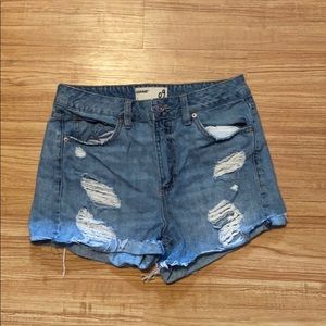 Women’s GARAGE Denim Mom Shorts